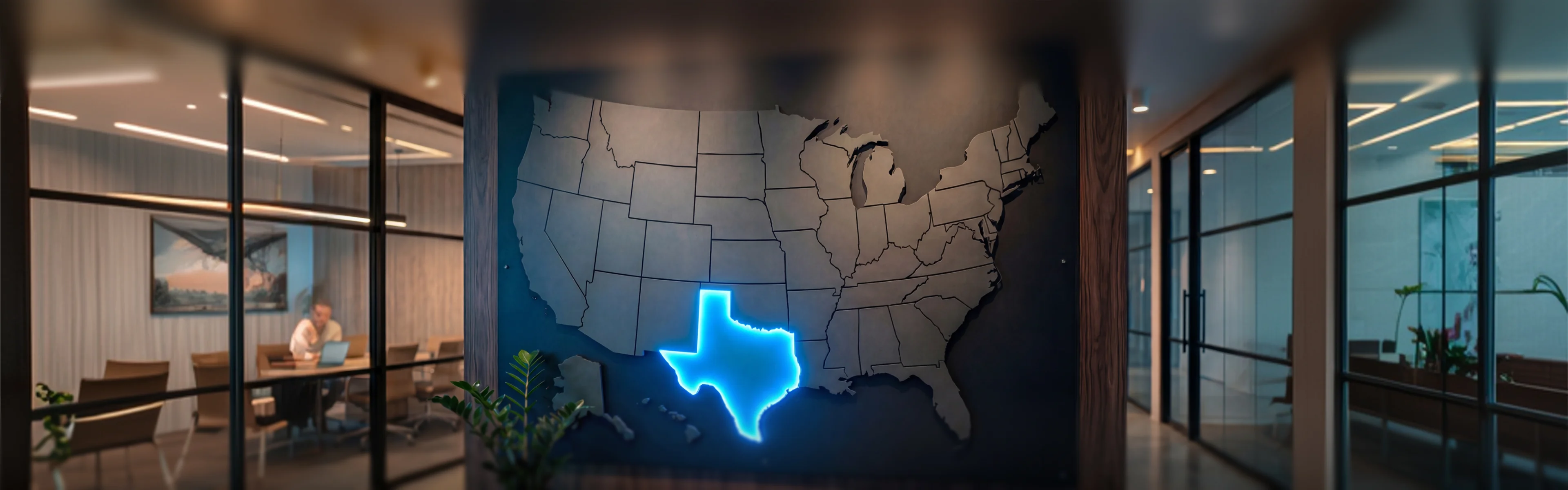 Texas state coverage map – managed Wi-Fi infrastructure for multifamily and HOA properties across Dallas and surrounding metro areas